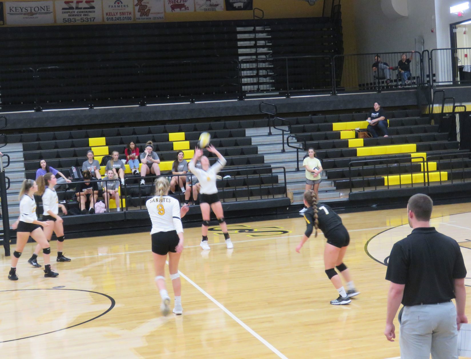 Lady Sandite Volleyball game against the Owasso Rams